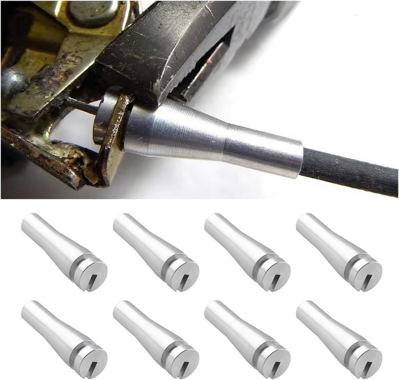 zipelo 8 Ends Door Cable Repair Kit, Car Rear Door Lock Cable Repair Set Replacement, Aluminum Latch End, Car Accessories - Image 1